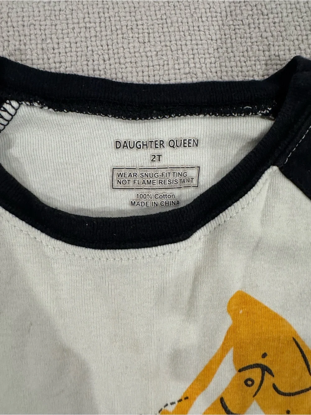 Kids Construction Matching Set - Black & Yellow